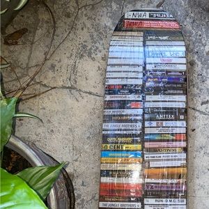 Hip hop cassette skateboard deck new